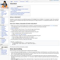 ISOLINUX - Syslinux Wiki