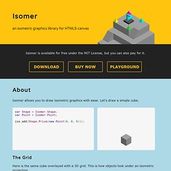 Isomer – an isometric graphics library for HTML5 canvas