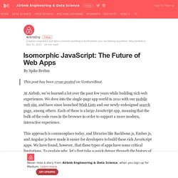 Isomorphic JavaScript: The Future of Web Apps