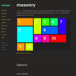 Isotope · masonry