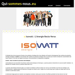 Isowatt : L’énergie Recto-Verso - qui-sommes-nous.eu