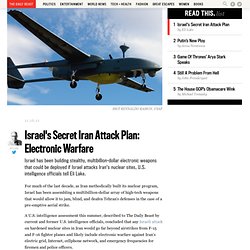 Israel’s Secret Iran Attack Plan: Electronic Warfare