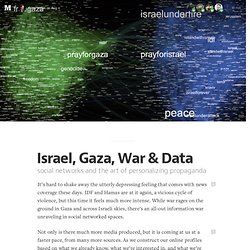 Israel, Gaza, War & Data — i ❤ data