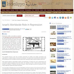 Israel's Worldwide Role in Repression