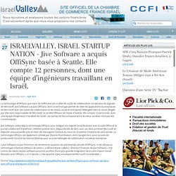 ISRAELVALLEY. ISRAEL STARTUP NATION - Jive Software a acquis OffiSync basée à Seattle. Elle compte 12 personnes, dont une équipe d'ingénieurs travaillant en Israël.