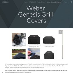 ISRE2005 - Weber Genesis Grill Covers