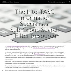InterTASC Information Specialists' Sub-Group Search Filter Resource