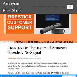 Amazon Fire Stick No Signal