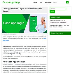 Cash App Login Online