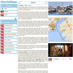 Istanbul city in Turkey. List of places to visit in Istanbul // Tourist Maps