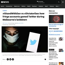 #IStandWithDan vs #DictatorDan: how fringe accounts gamed Twitter during Melbourne's lockdown