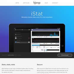iStat, an iOS app by Bjango