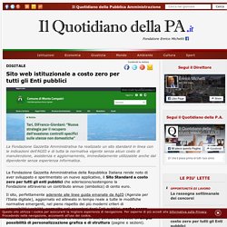 QPA - Sito web istituzionale a costo zero per tutti gli Enti pubblici