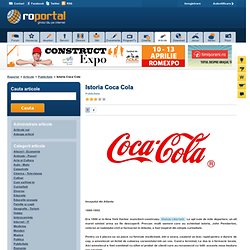 Istoria Coca Cola < Articole < Roportal