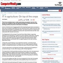 IT in agriculture: On top of the crops