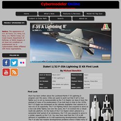 Italeri 2506 1/32 F-35A Lightning II Kit First Look