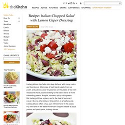 Italian Chopped Salad with Lemon Caper Dressing