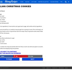 ITALIAN CHRISTMAS COOKIES - Page 2 of 3 - Easy Recipes