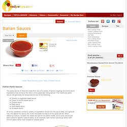 Italian Sauces Article