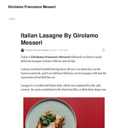 Italian Lasagne by Girolamo Francesco Messeri