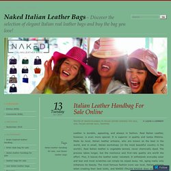 Italian Leather Handbag For Sale Online