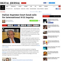Italian Supreme Court head calls for international 9/11 inquiry