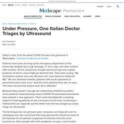 Italian Doctor Triages by Ultrasound