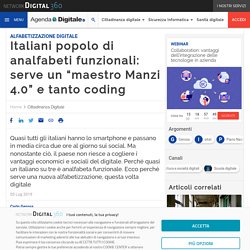 Italiani popolo di analfabeti funzionali: serve un "maestro Manzi 4.0" e tanto coding