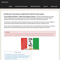 Curso de Italiano Completo Gente Italiana □→ [(Saiba Tudo Sobre)]