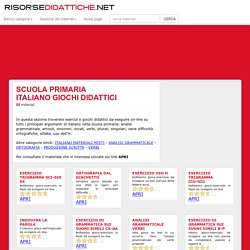 Italiano 94 giochi didattici per la scuola elementare primaria
