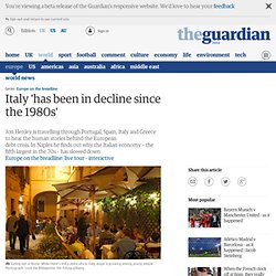 Italy 'has been in decline since the 1980s'