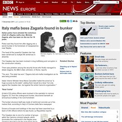 Italy Mafia boss Zagaria found in bunker - police
