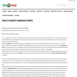 Italy's most famous chefs