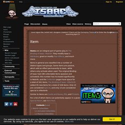 Item - Binding of Isaac: Rebirth Wiki