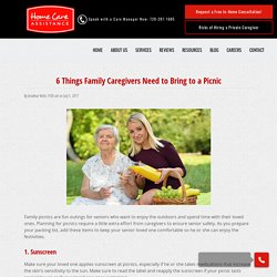 6 Items Family Caregivers Need for a Picnic