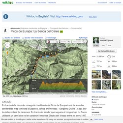 itinéraire Picos de Europa: La Senda del Cares - Camarmeña, Asturias (España)- GPS track