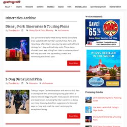 Itineraries Archives - Disney Tourist Blog