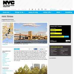 Short NYC Itineraries – Brooklyn Bridge, Staten Island Ferry, Harlem