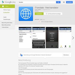 iTranslate - free translator - Android Apps auf Google Play