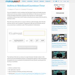 ItsAlmo.st: Web Based Countdown Timer