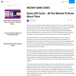 Itunes Gift Cards – All You Wanted To Know About Them