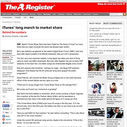 iTunes&#039; long march to market share