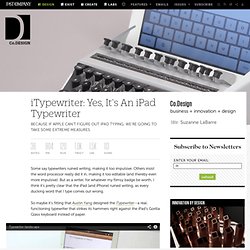 iTypewriter: Yes, It's An iPad Typewriter