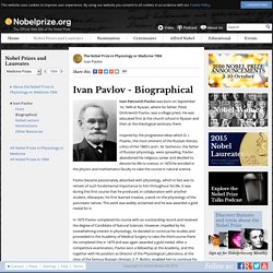 Ivan Pavlov - Biography