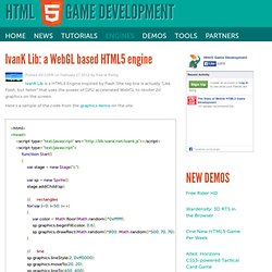 IvanK Lib: a WebGL based HTML5 engine