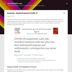 Ivermectin - Zelenko Protocol for COVID-19