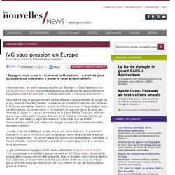 IVG sous pression en Europe