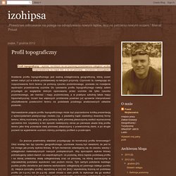 izohipsa: Profil topograficzny