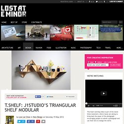 T.SHELF: J1studio’s triangular shelf modular