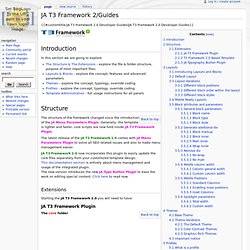 JA T3 Framework 2/Guides - JoomlArt Wiki